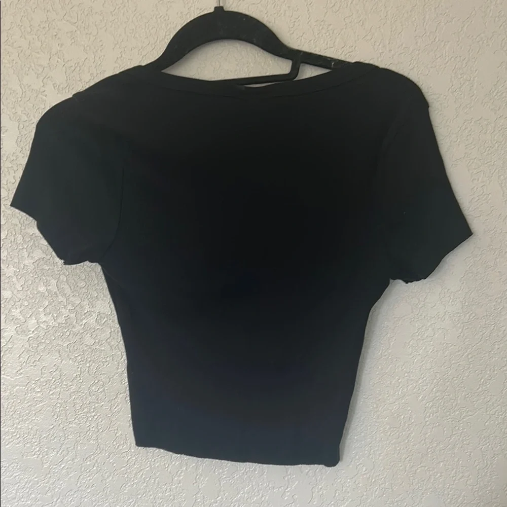 NWT TopShop black crop top - Picture 3 of 4